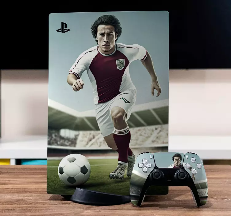 Autocollant football joueur de football visage - TenStickers