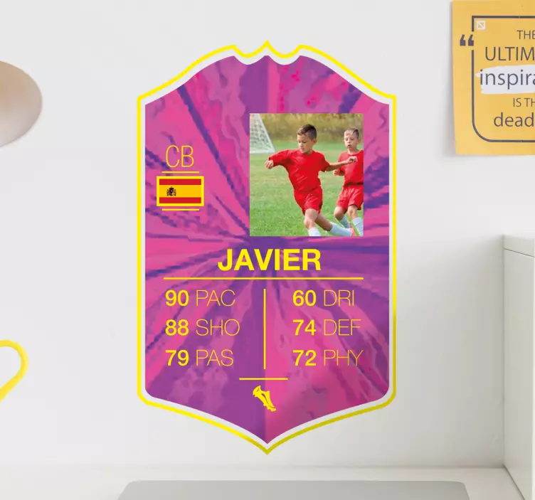 Sticker Foot carte personnalisable - TenStickers