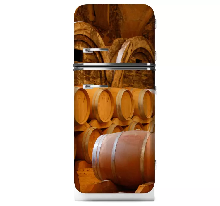 Sticker frigo cave à vins - TenStickers