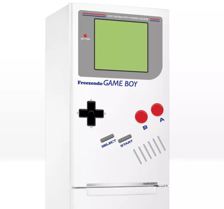 Sticker frigo Game Boy - TenStickers