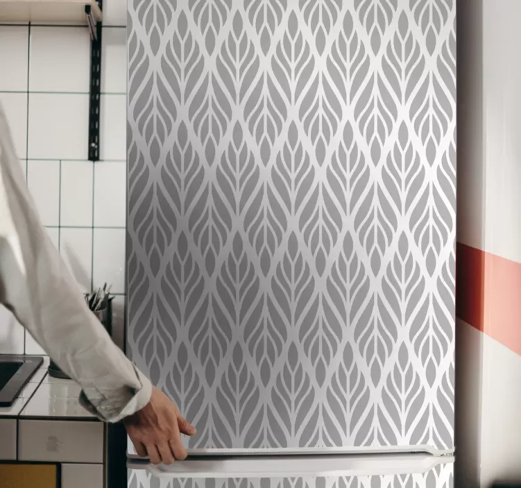 Sticker frigo motifs de feuilles gracieuses - TenStickers