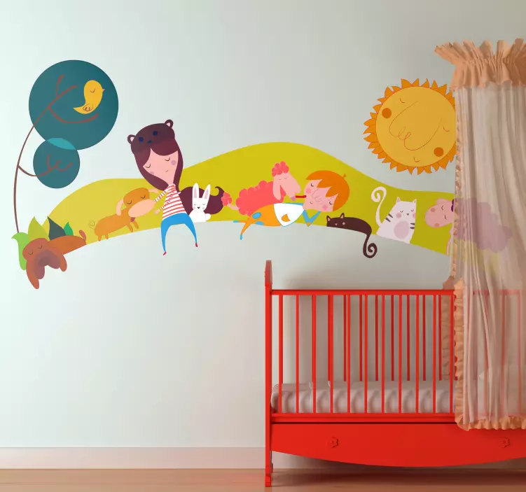 Sticker frise personnages - TenStickers