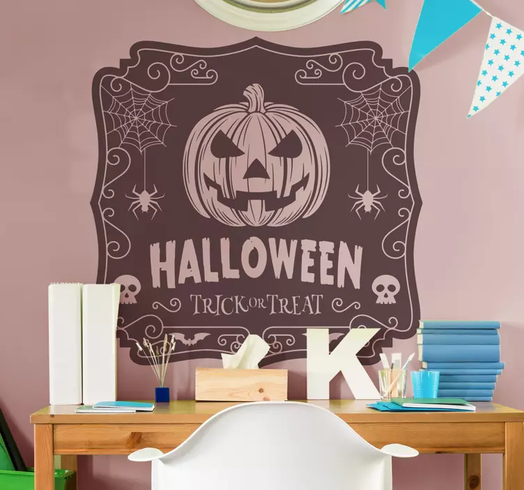 Sticker Halloween affiche - TenStickers
