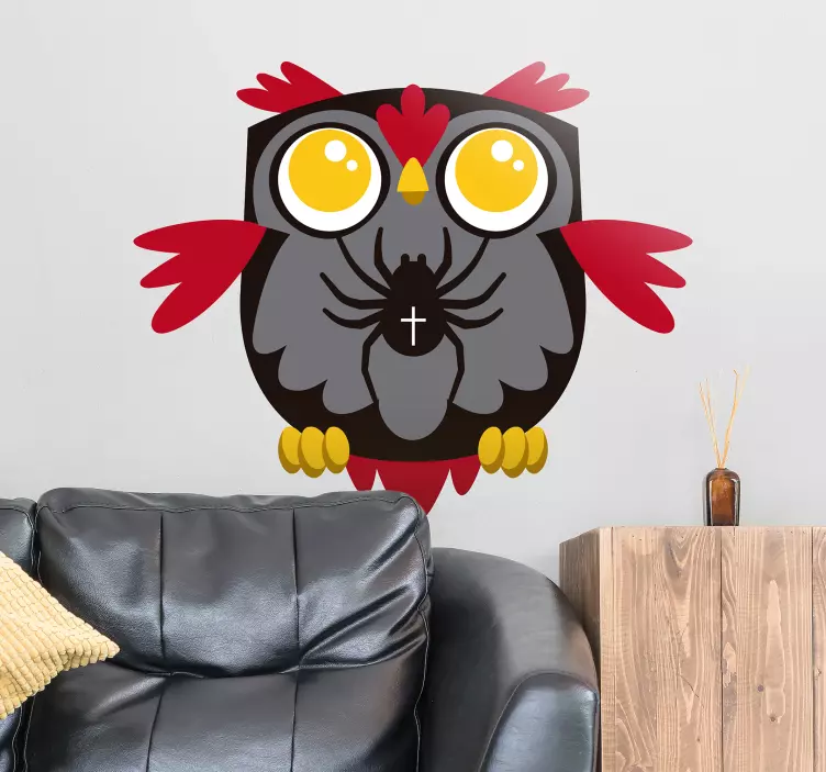 Sticker Enfant Hibou d'Halloween - TenStickers