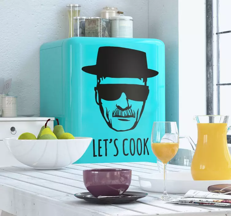 Sticker Heisenberg Let's cook - TenStickers