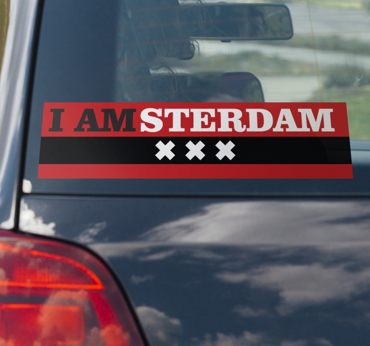 Sticker voiture i amsterdam - TenStickers