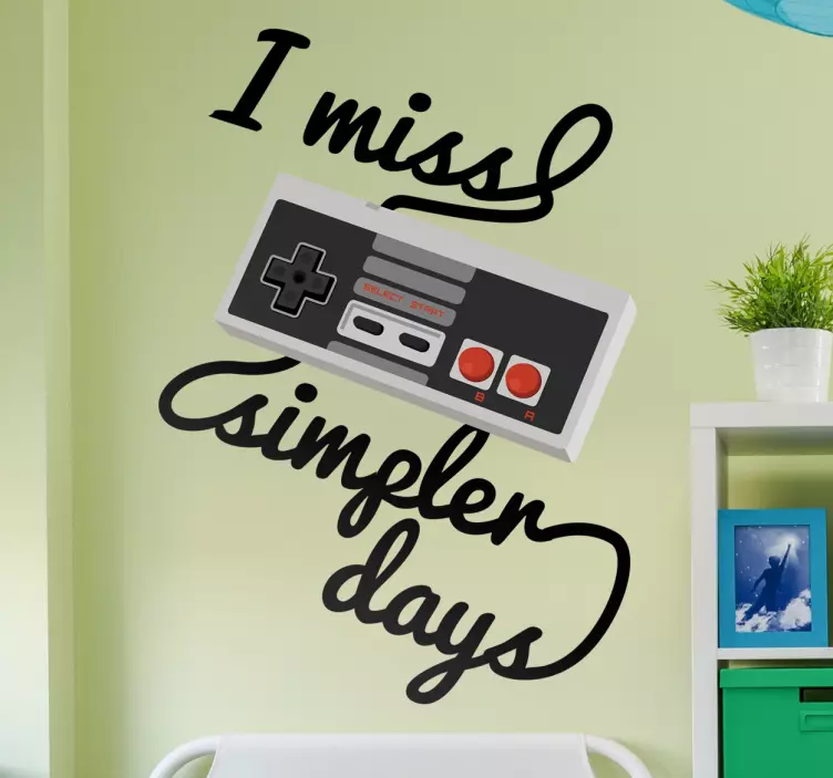 Sticker I miss simpler days - TenStickers