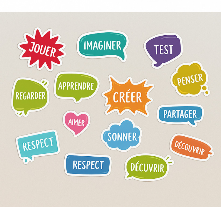 Sticker illustration concepts scolaires - TenStickers