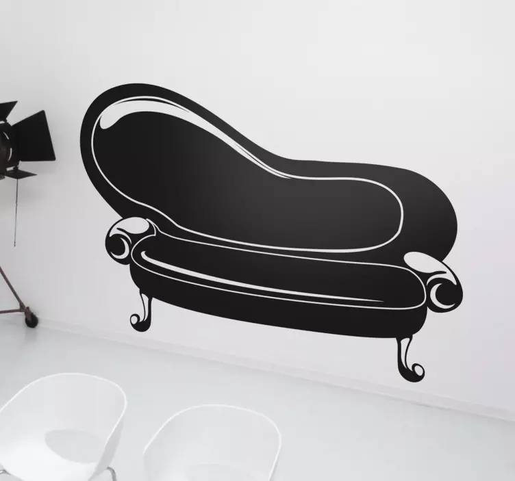 Sticker illustration sofa vintage - TenStickers