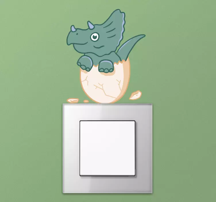 sticker interrupteur dinosaure - TenStickers
