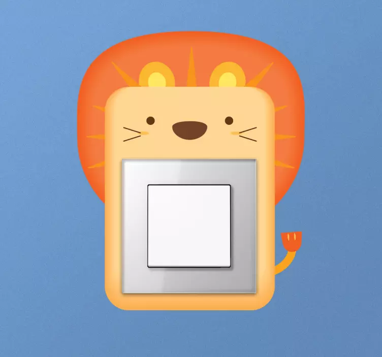 Sticker interrupteur lion - TenStickers
