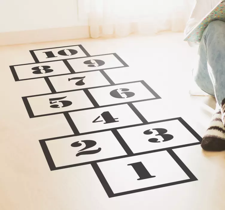 Sticker jeu marelle - TenStickers