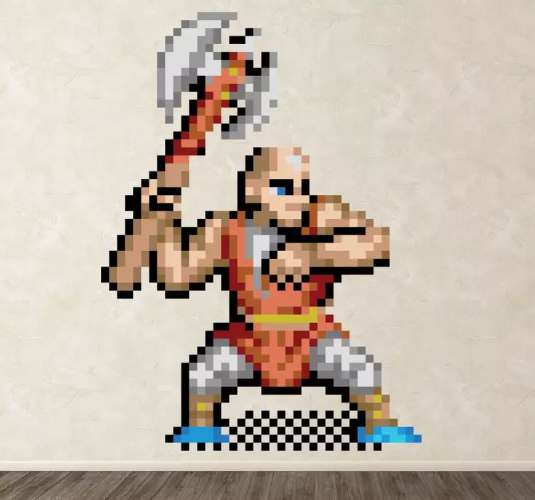 Sticker jeu video personnage 8 bits - TenStickers