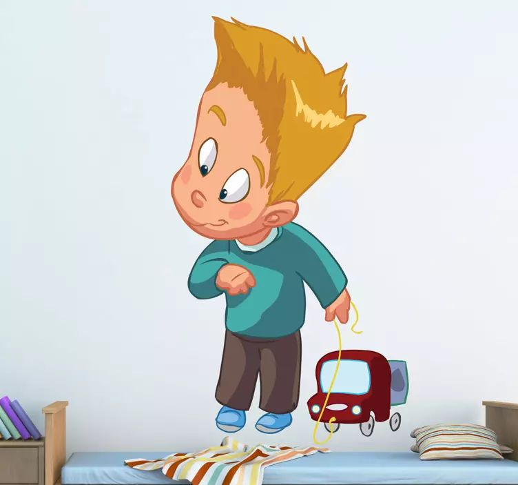 Sticker jouet garçon camion - TenStickers