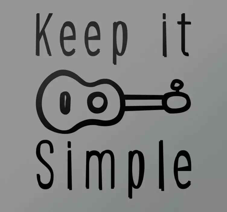 Sticker keep it simple - TenStickers