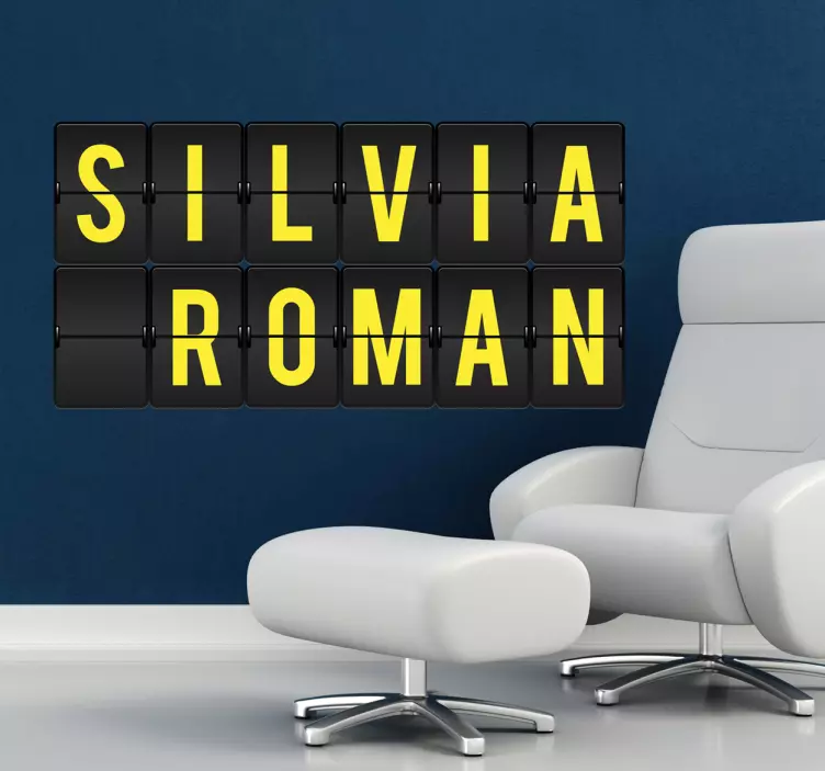 Sticker lettres aéroport - TenStickers