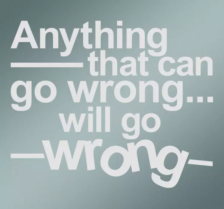 Sticker loi Murphy - TenStickers