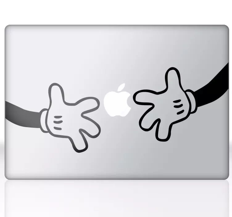 Sticker pour mac mains de Mickey - TenStickers