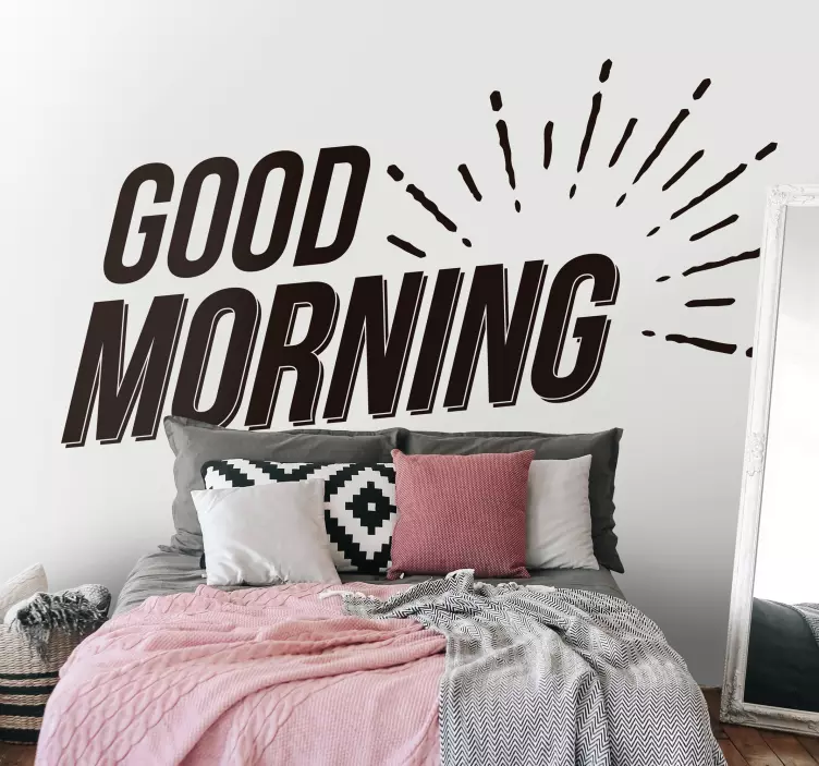 Sticker Maison Good Morning - TenStickers