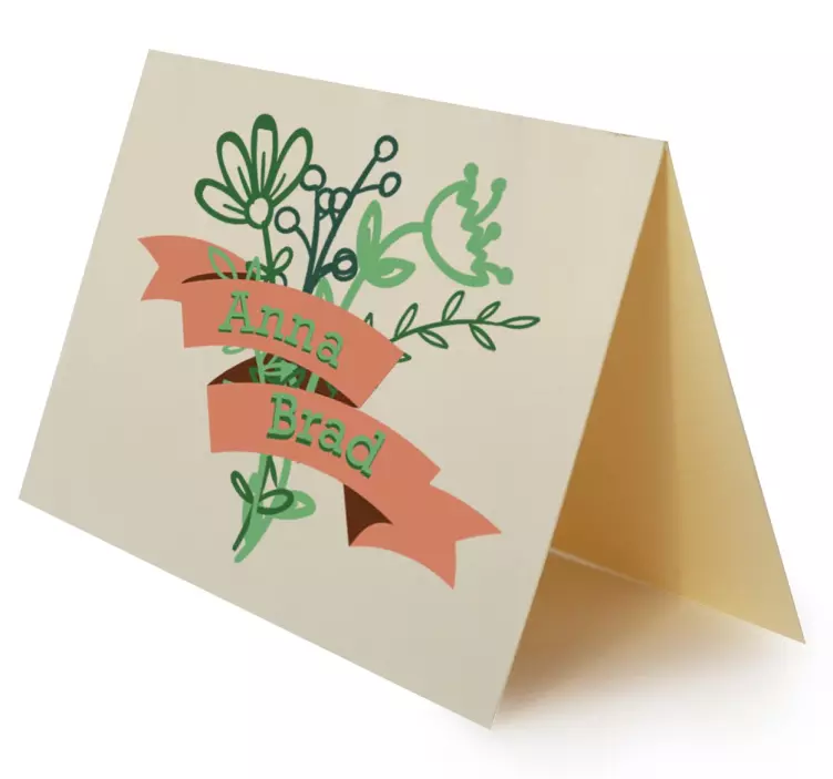 Sticker mariage faire-parts banderole - TenStickers