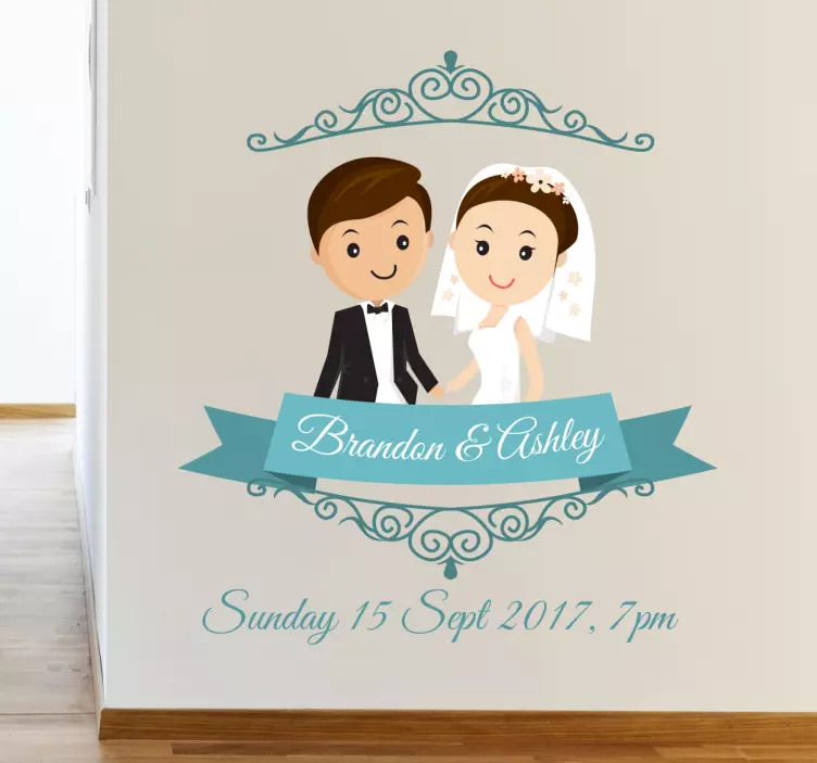 sticker mariage personnalisable - TenStickers