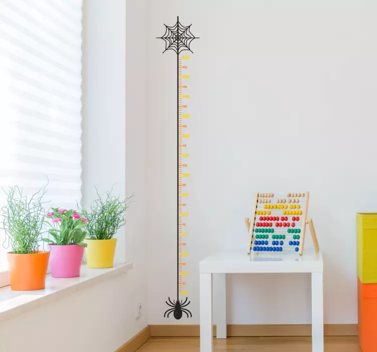 Sticker mètre Halloween araignée - TenStickers