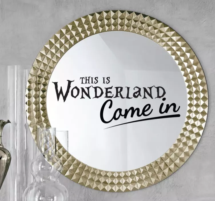 Sticker miroir Wonderland - TenStickers