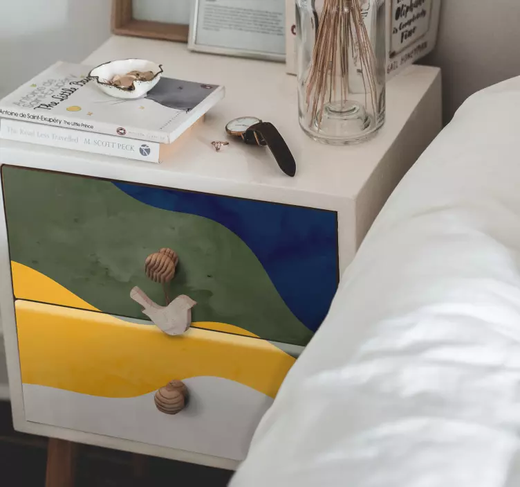 Sticker motif Éléments de vagues dynamiques - TenStickers