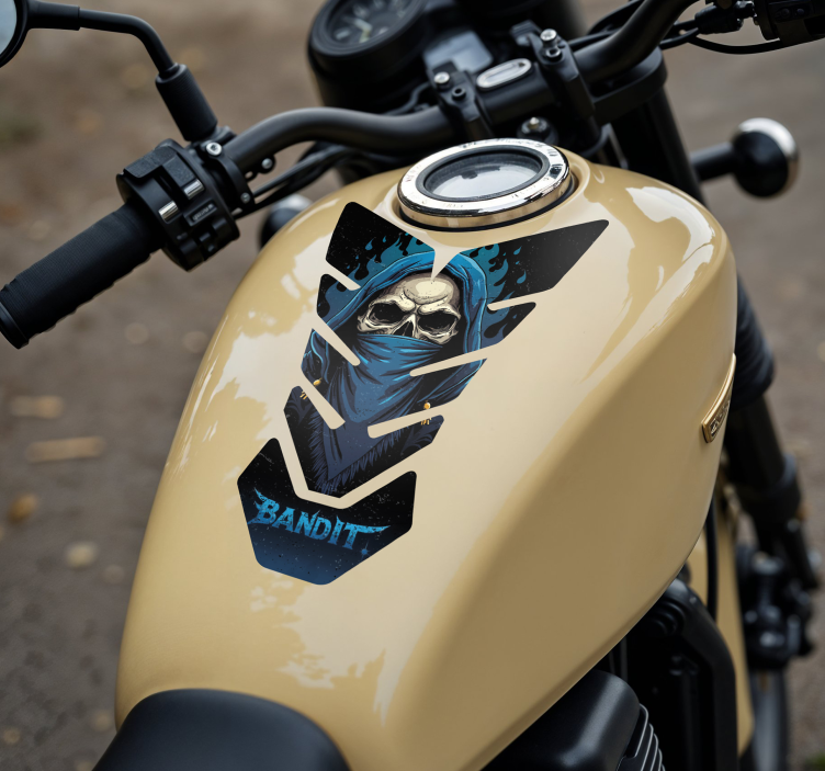 Sticker moto bandit crâne - TenStickers