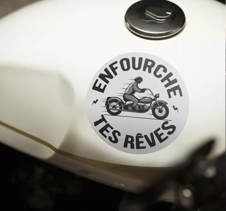 Autocollant moto chevauchez vos rêves - TenStickers
