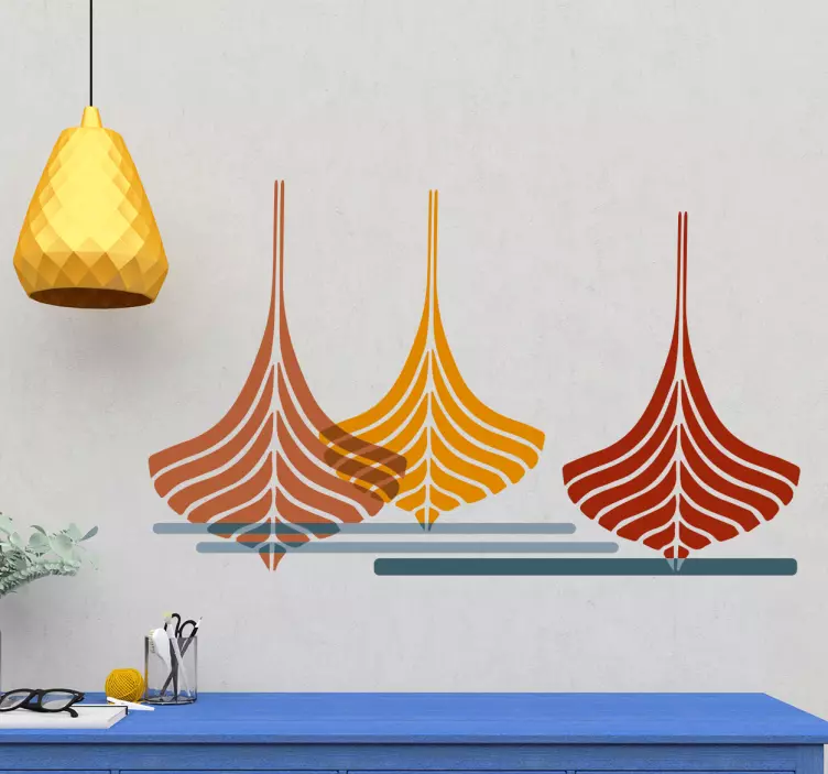 Sticker mural barques - TenStickers