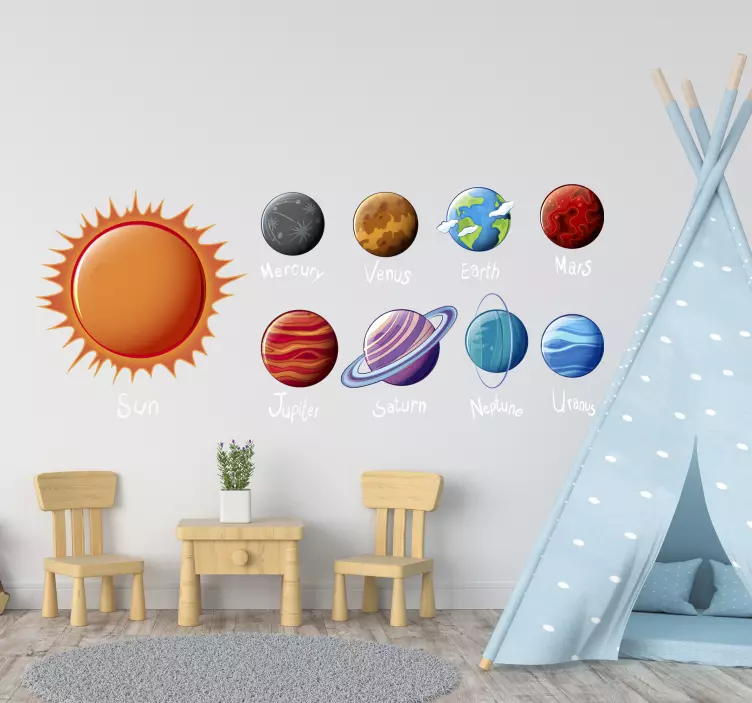 Sticker Espace Système solaire - TenStickers