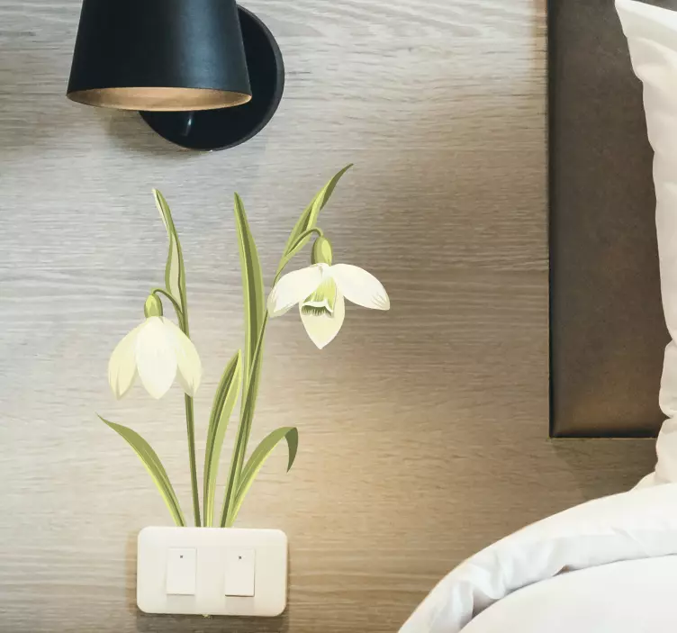 Sticker Fleur Plante de perce-neige - TenStickers