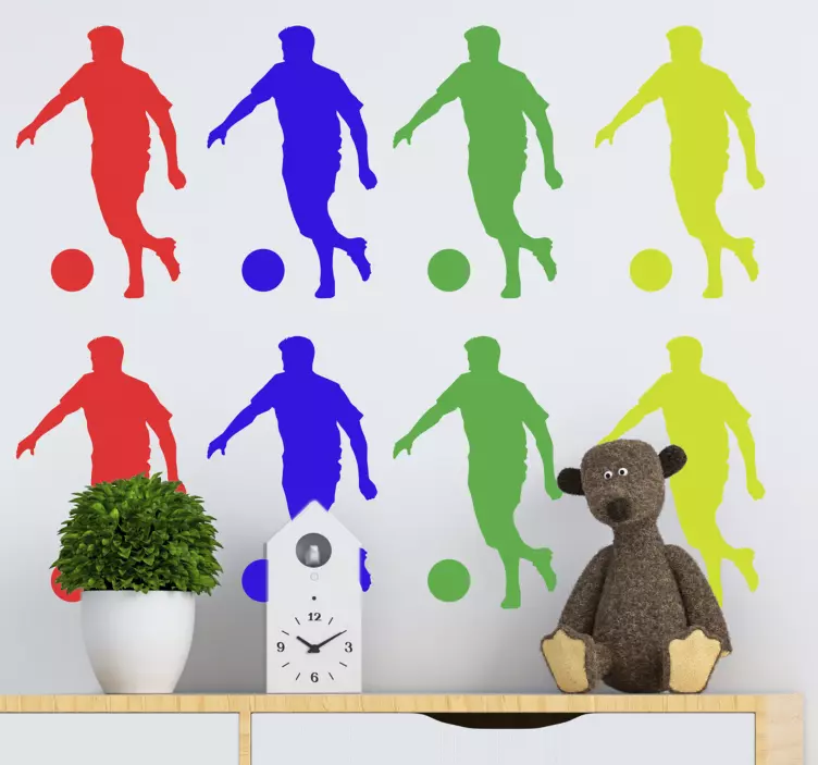 Sticker Foot Pack de joueur de football - TenStickers
