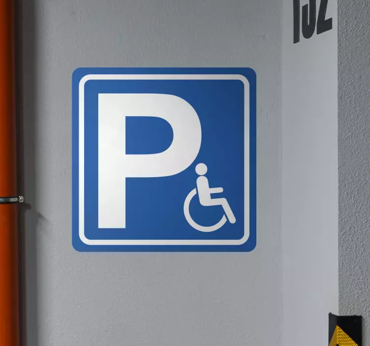 Sticker Parking Panneau de stationnement handicapé - TenStickers