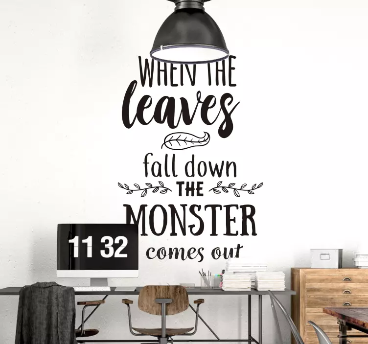 Sticker Mural phrase halloween divertissante - TenStickers