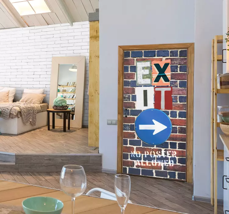 Sticker Urbain Panneau de sortie - TenStickers