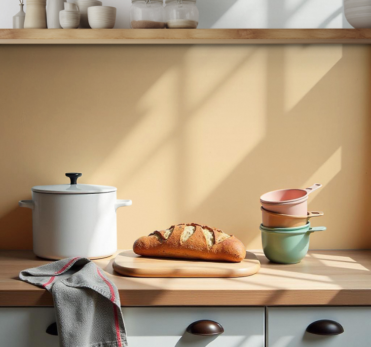 Sticker ustensiles de cuisine dosseret couleurs unies - TenStickers