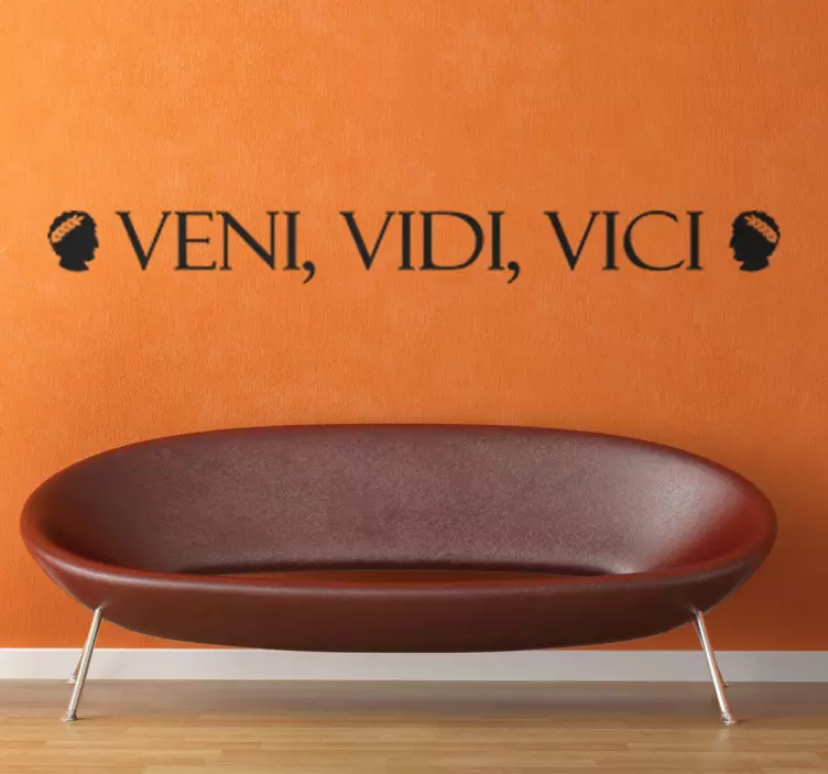 Sticker citation Veni Vidi Vici - TenStickers