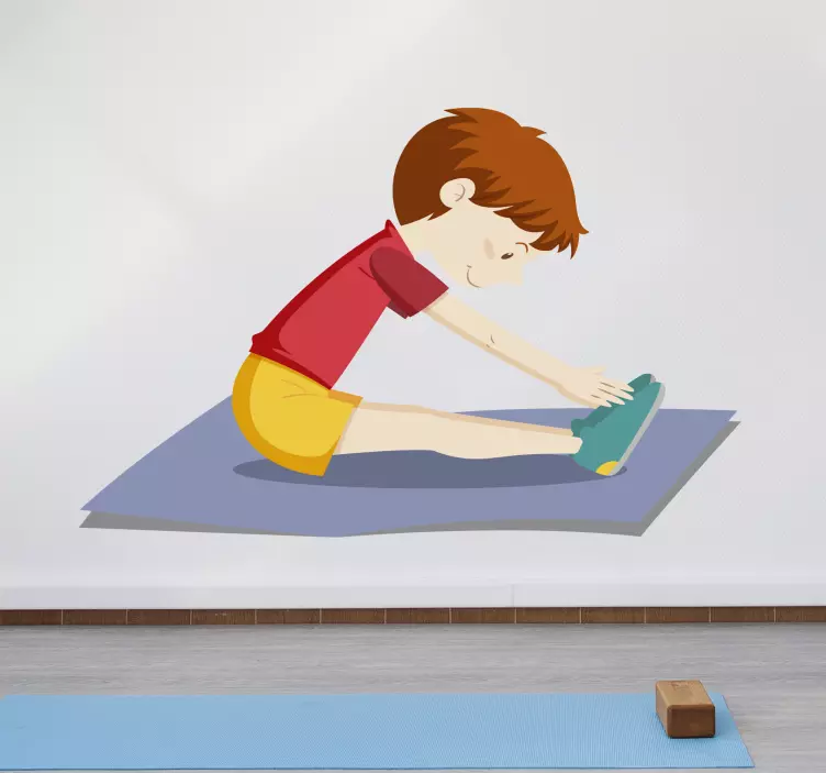Sticker Sport Yoga pour enfants - TenStickers