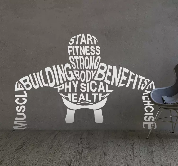 Sticker musculation motivation - TenStickers