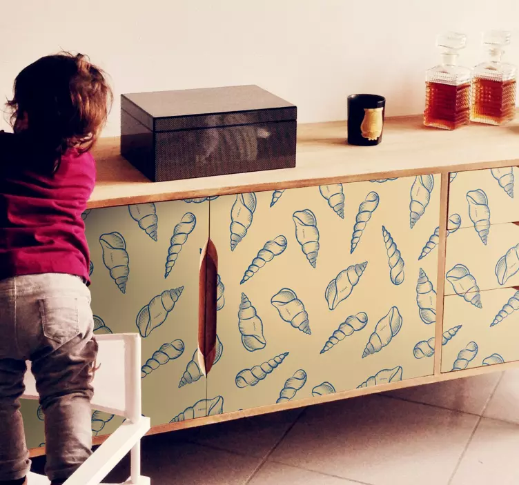 Sticker nature motif coquillage composition - TenStickers