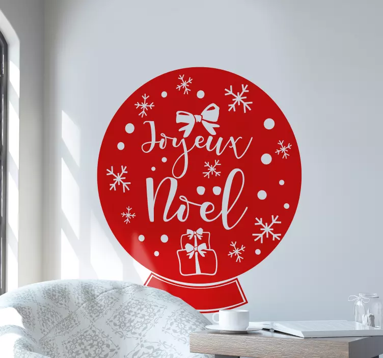 Sticker Noel boule de sapin - TenStickers