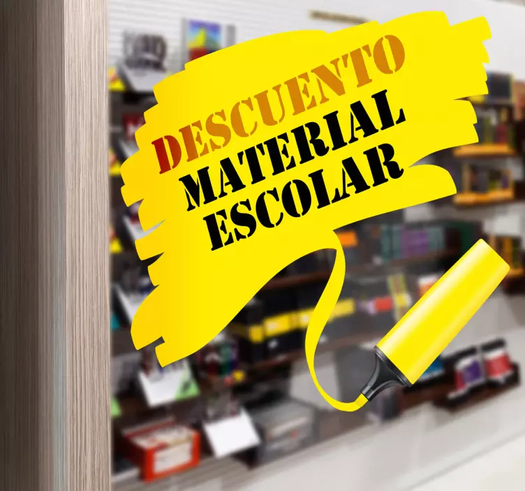 Sticker offre surligneur fluo - TenStickers