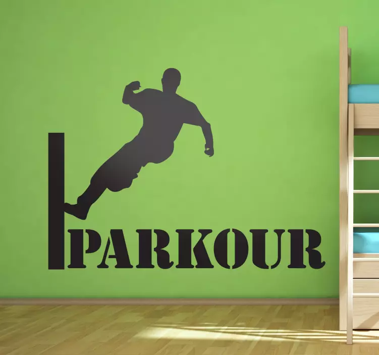 Sticker parkour saut - TenStickers