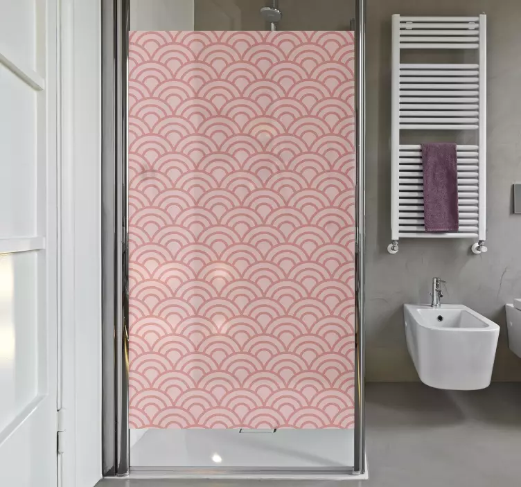 Sticker Paroi de Douche Motifs Corail - TenStickers