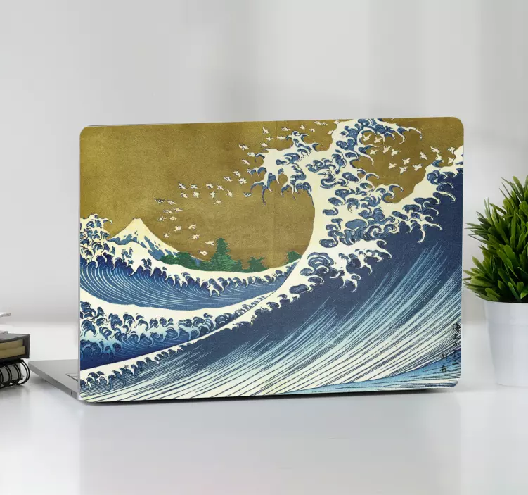 Sticker Ordinateur Portable Kaijo pas fuji - TenStickers