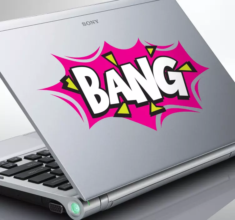 Sticker pc portable bang - TenStickers