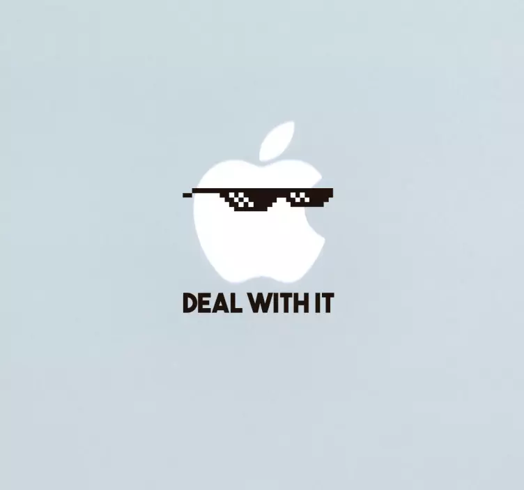 Sticker pc portable deal with it - TenStickers