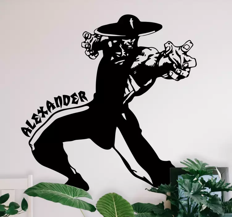 Sticker personnage figurine d'action dynamique - TenStickers